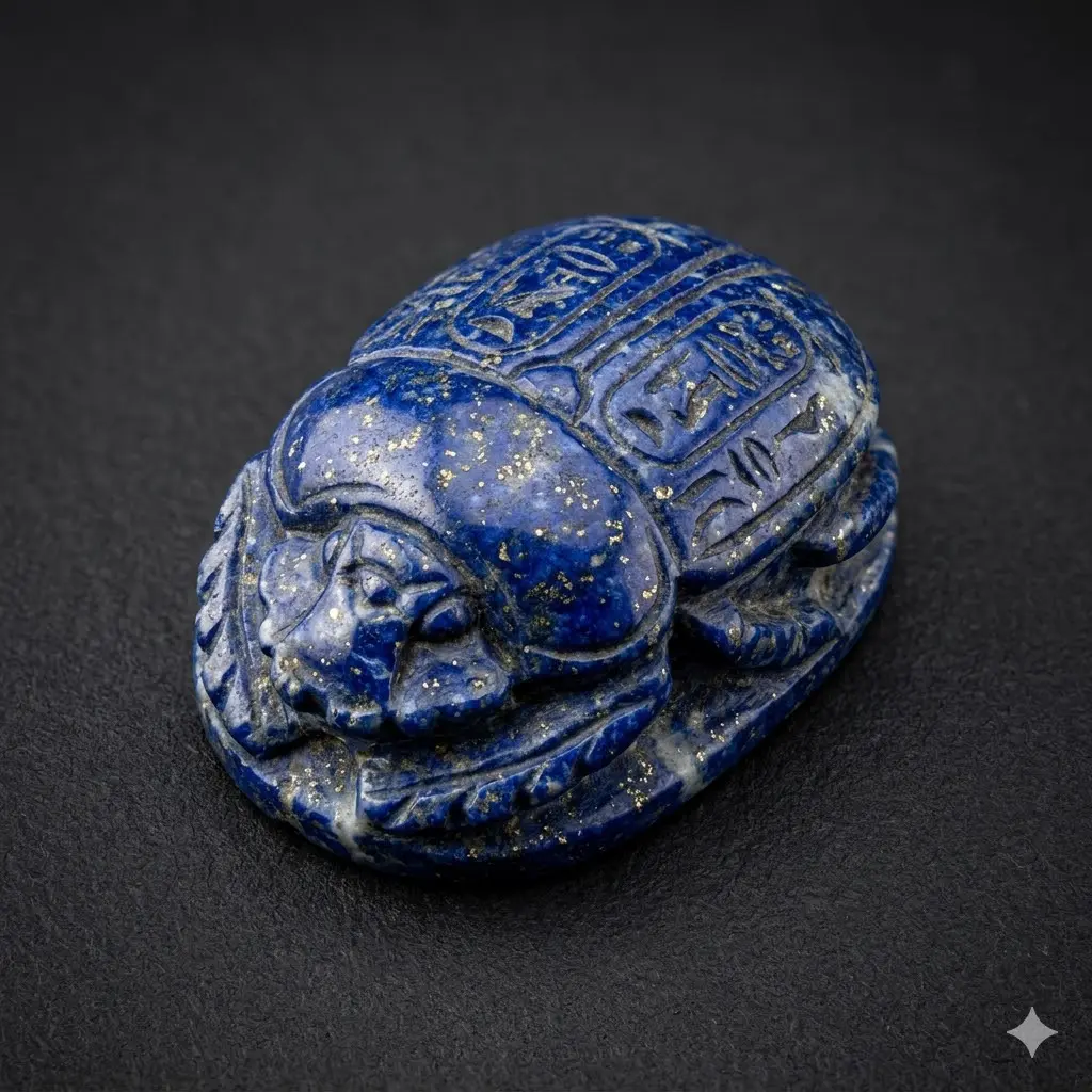 Amulet skarabea z lapis lazuli