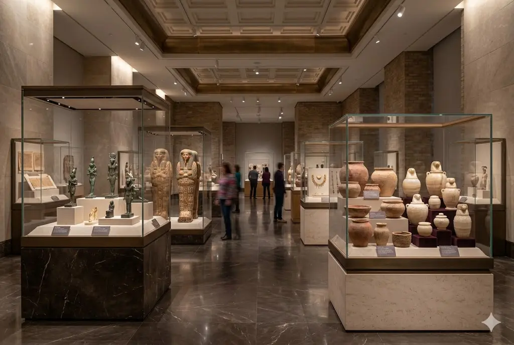 Expozice starověkého Egypta v muzeu
